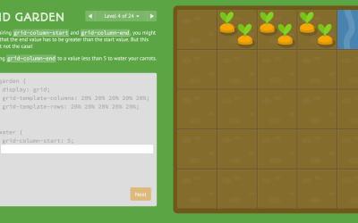 Grid Garden - A Game for Learning CSS Grid Layout