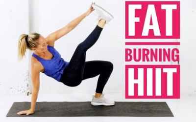 FAT BURNING HIIT Workout // No Equipment + No Repeats!