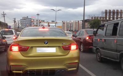 Gold wrapped BMW in coimbatore